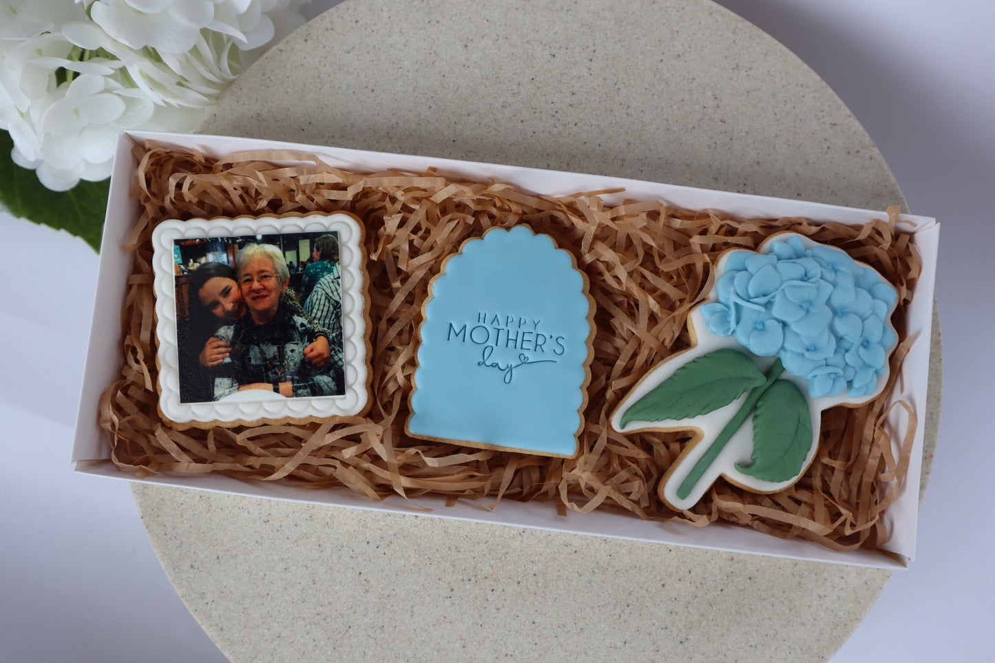 Framed Photo, Hydrangea, Happy Mother's Day gift pack