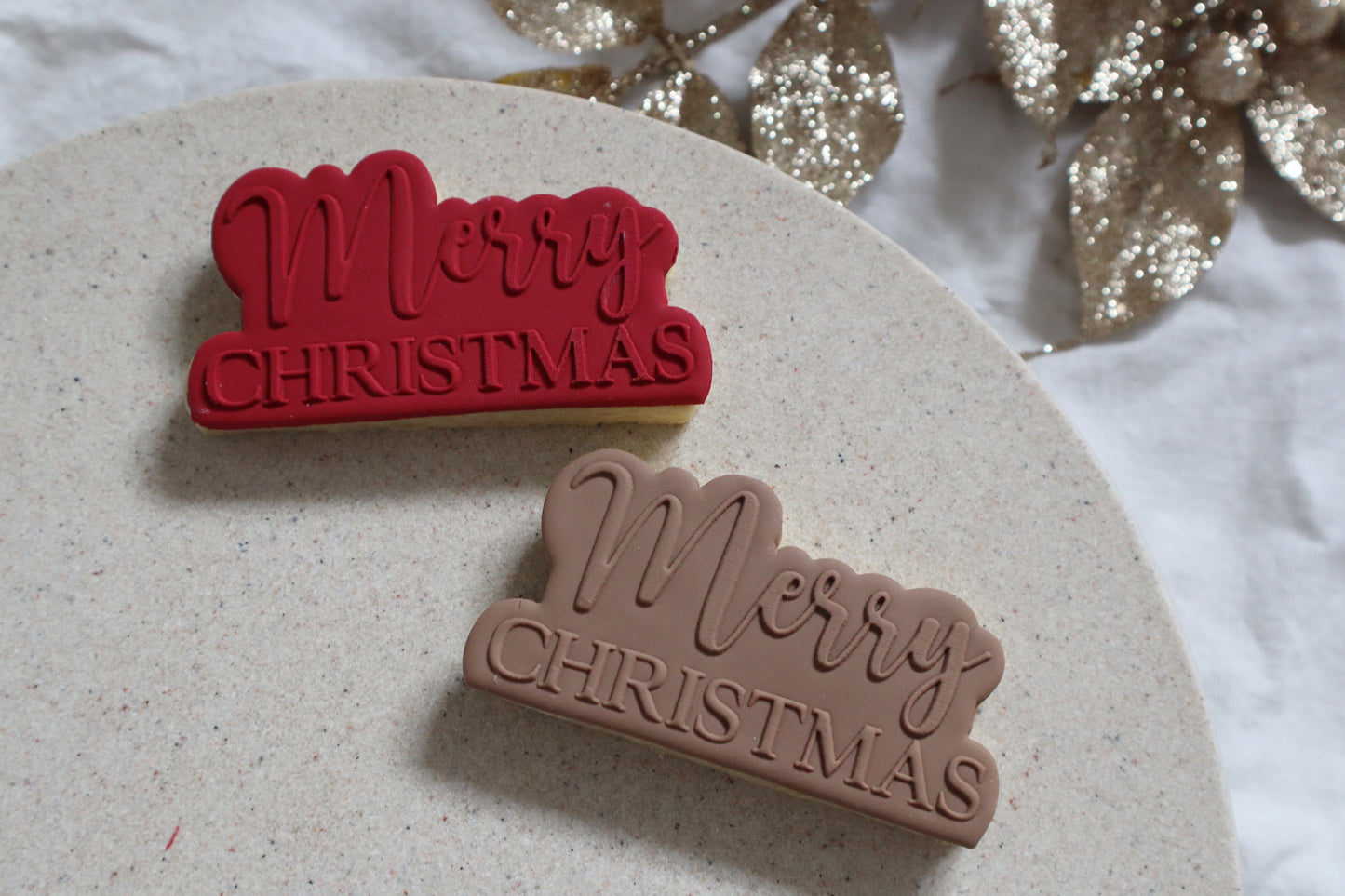 Individual Merry Christmas Sugar Cookies