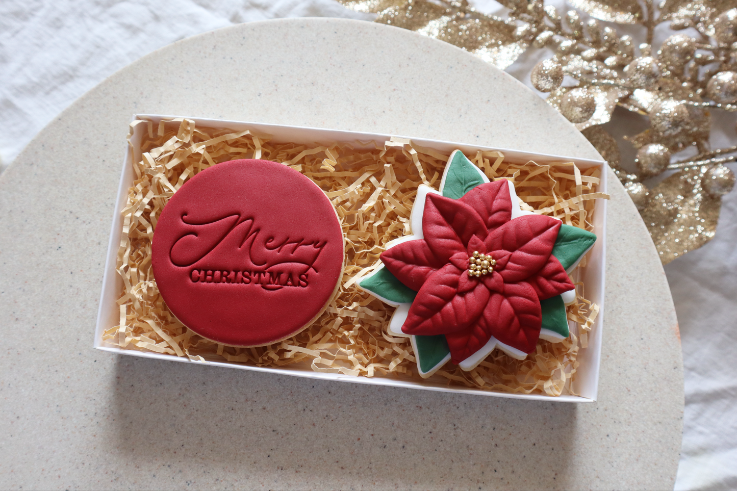 Poinsettia 2 pack gift set