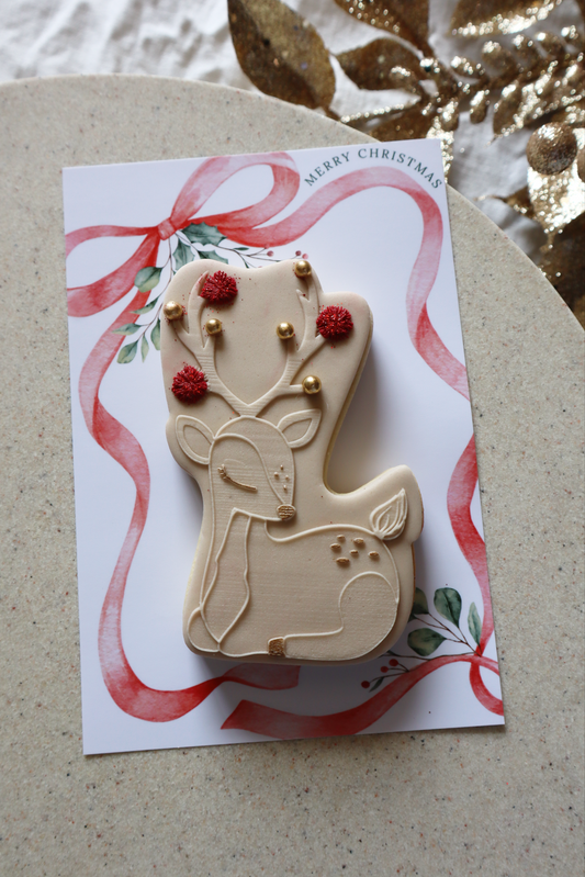 Christmas Single Cookie on Backing Card