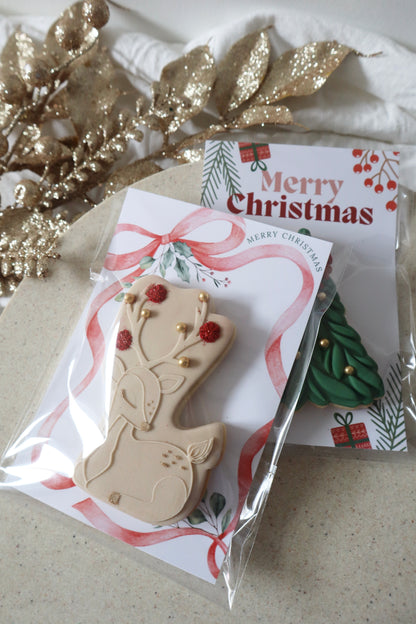 Christmas Single Cookie on Backing Card
