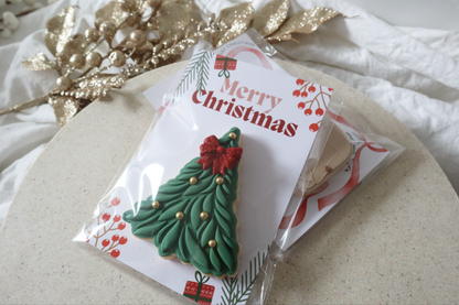Christmas Single Cookie on Backing Card
