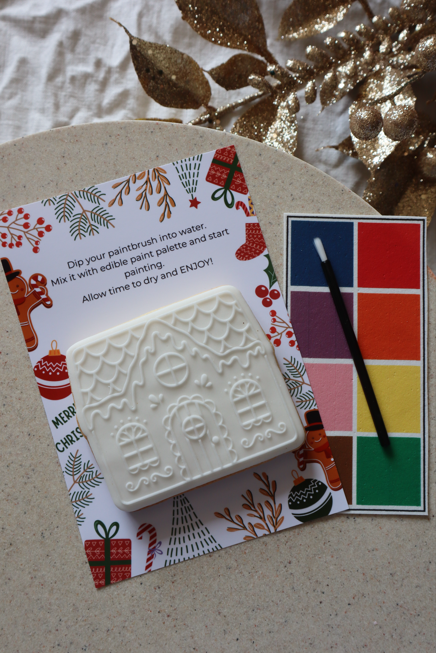 Paint Your On (PYO) Single Christmas cookie