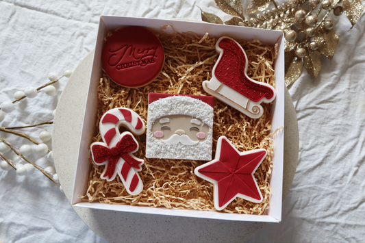 5 pack All Red Christmas cookies gift set