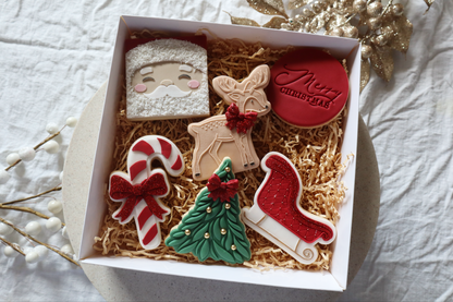 6 pack Christmas cookies gift set