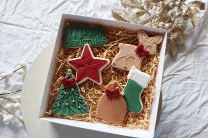 6 pack Christmas cookies gift set