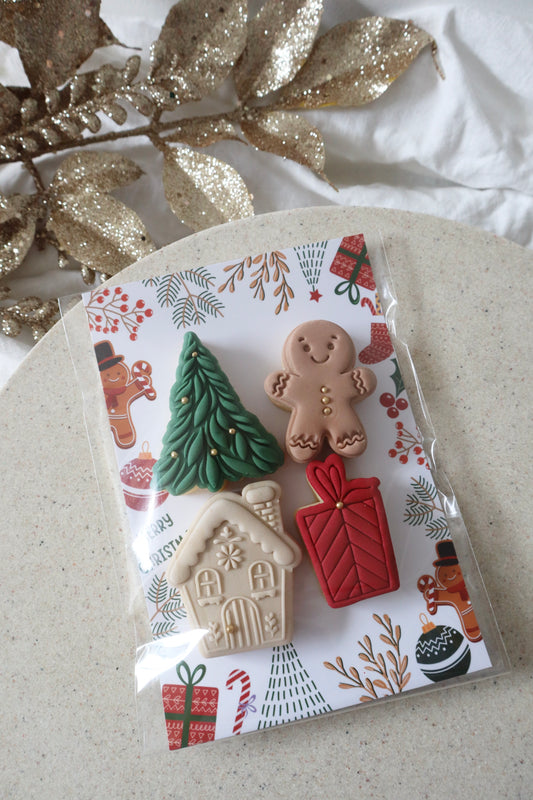 4 pack Christmas Mini Backing Card