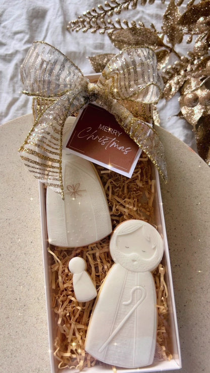 3 piece Nativity Sugar Cookie Gift Set